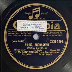 J. M. Bannerman - Ho Ro, Brodachan / Falbh Gu Posadh Piuthair Iain Bhain download free