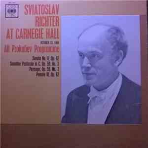Sviatoslav Richter - At Carnegie Hall - All Prokofiev Programme download free